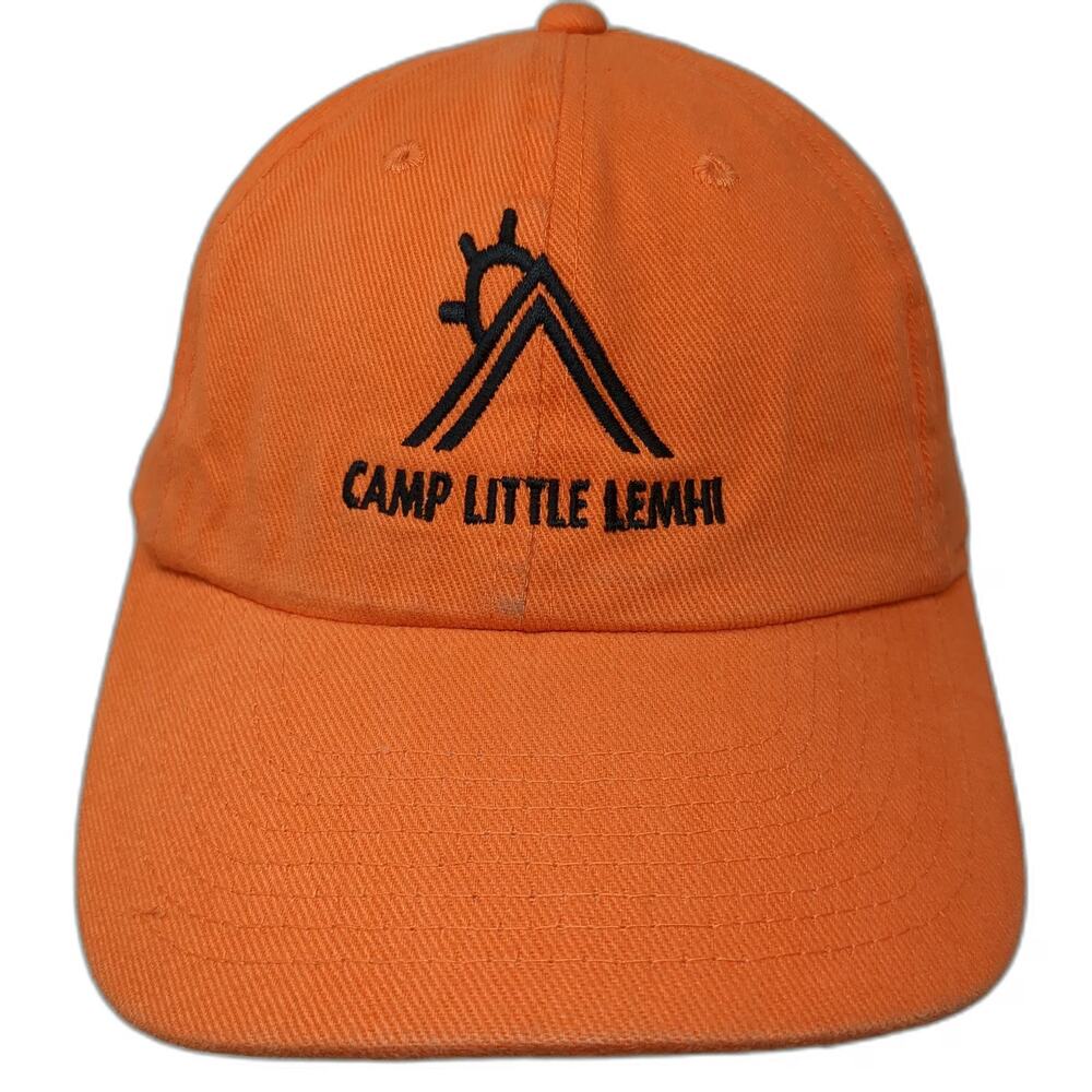 Cobra Camp Little Lemhi Embroidered Baseball Cap Orange One Size Strapback Hat